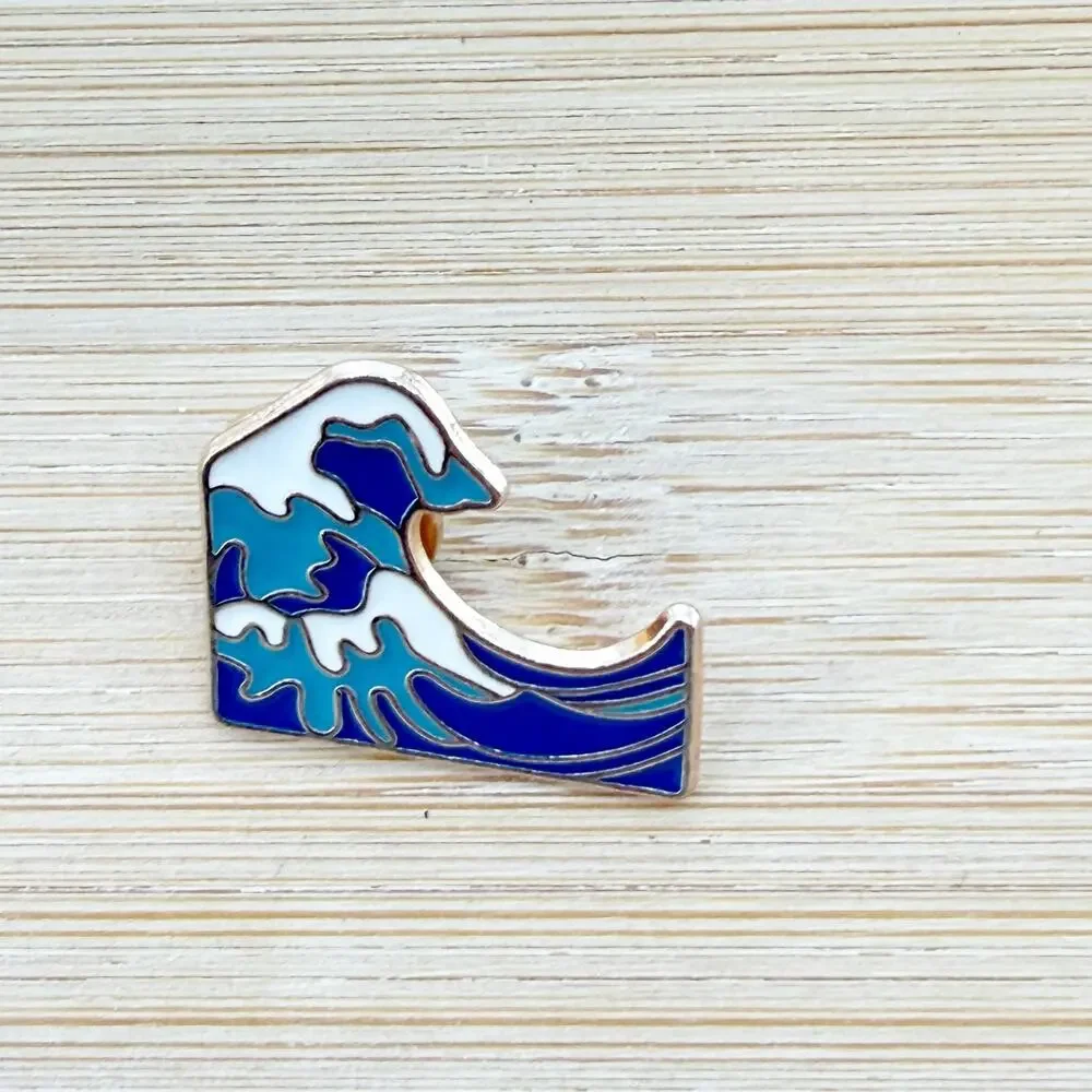 Ocean Wave Enamel Pin